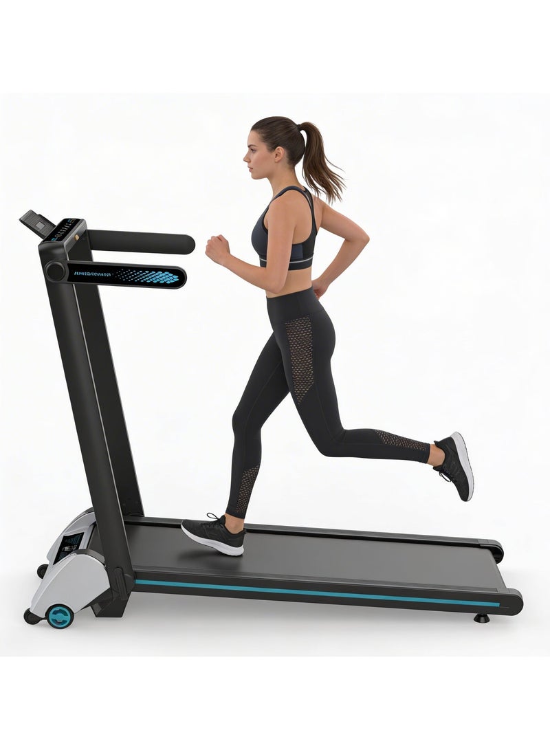 باورولوجي جهاز مشي قابل للطي، أوضاع المشي والجري، لوح مشي قابل للطي مع 5 مستويات للانحدار، شاشة LED، جهاز مشي مع وظيفة هادئة، تحكم عن بُعد، سعة 120 كجم - Image 1